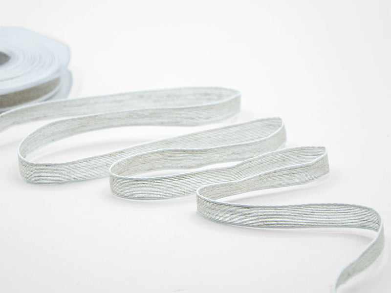 Lino Bordi Colorati Rame 10 mm Bianco Naturale