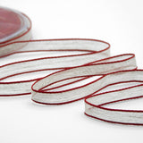 Lino Bordi Colorati Rame 10 mm Rosso