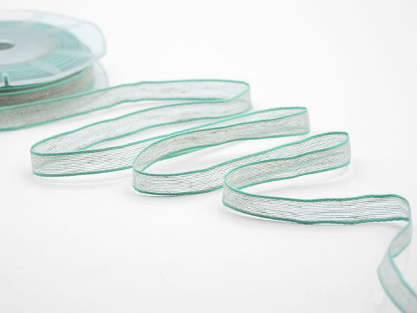 Linen Coloured Copper Edges 10 mm Aquamarine