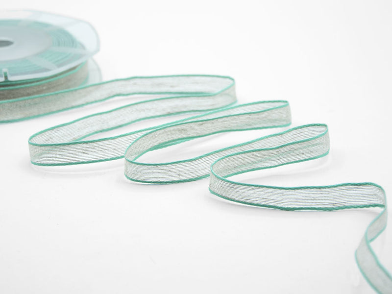 Linen Coloured Copper Edges 10 mm Aquamarine