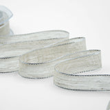 Lino Bordi Colorati Rame 20 mm Argento