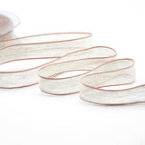 Lino Bordi Colorati Rame 20 mm Rosa Confetto