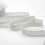 Lino Bordi Colorati Rame 20 mm Bianco Naturale
