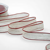Lino Bordi Colorati Rame 20 mm Rosso