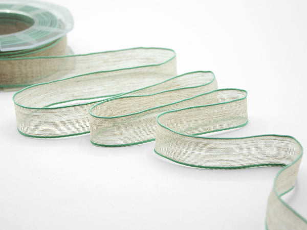 Linen Coloured Copper Edges 20 mm Aquamarine