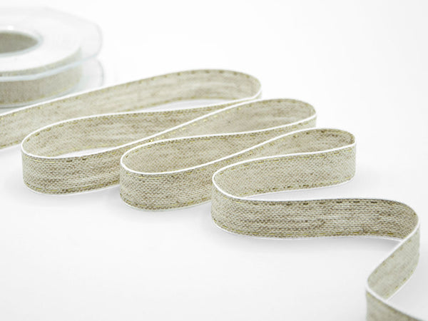 Linen ribbon hemp setting17 mm gold