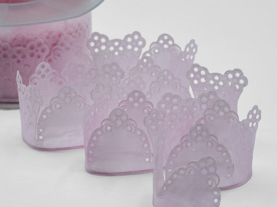 velo sangallo portaconfetti rosa baby