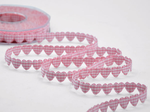 Ribbon With 340 Pink Padded Hearts
