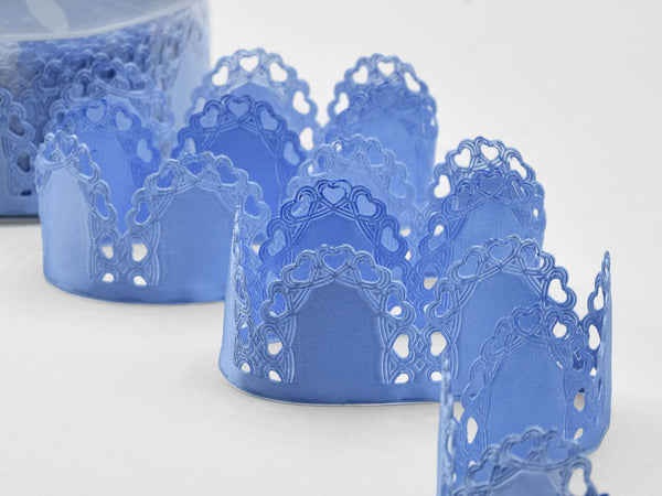 cuore portaconfetti blu chiaro