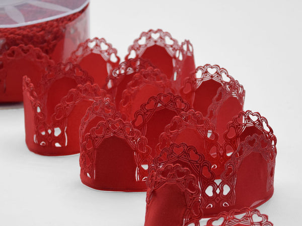 Confettis de coeur 50 MILLIMÈTRES Rouge