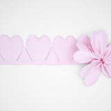 cuore gross grain portaconfetti rosa baby