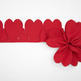 cuore gross grain portaconfetti rosso