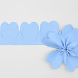 cuore gross grain portaconfetti azzurro baby
