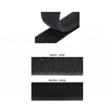 Fermeture textile Boutonnière adhésive 20 mm
