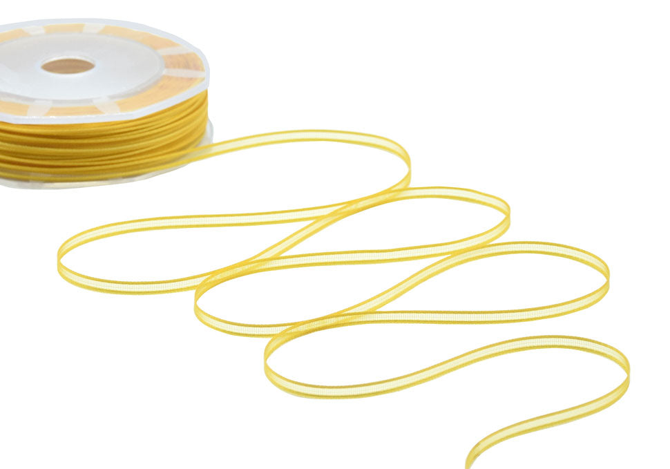 velo bordi raso 3 mm giallo sole