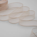 velo bordi raso 3 mm albicocca chiaro