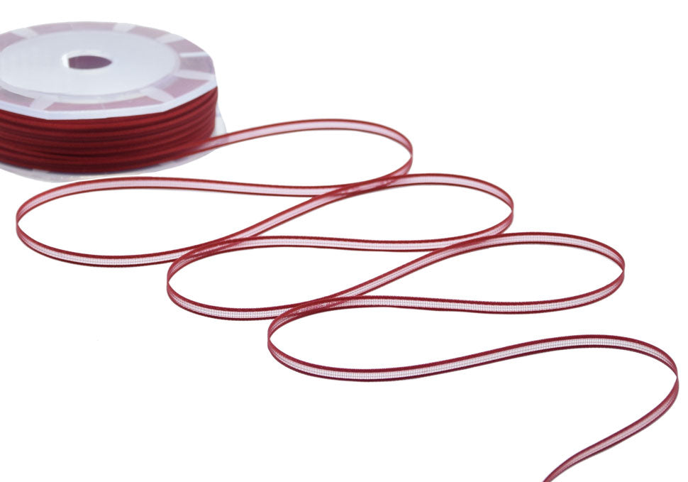 velo bordi raso 3 mm rosso