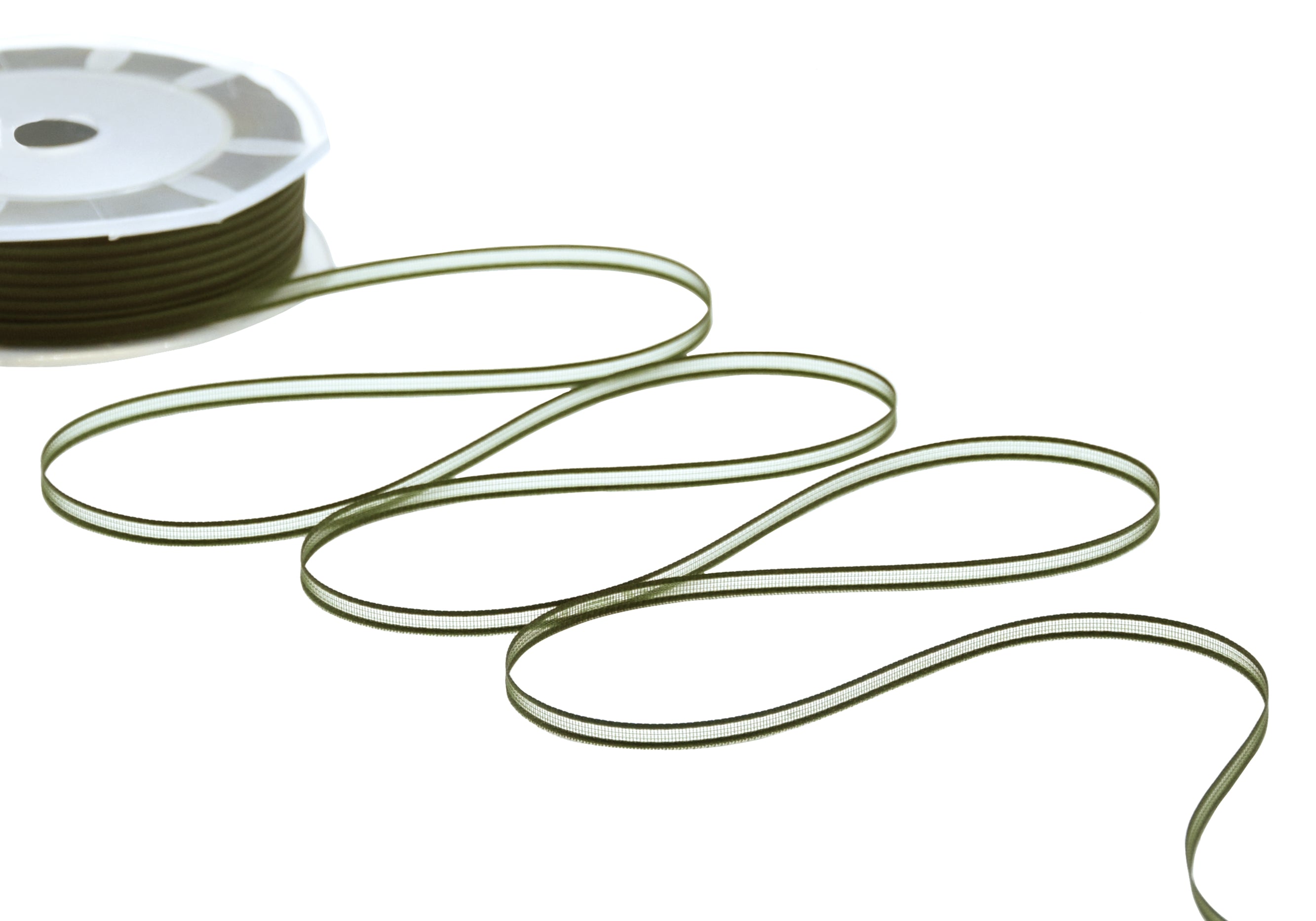 velo bordi raso 3 mm verde muschio