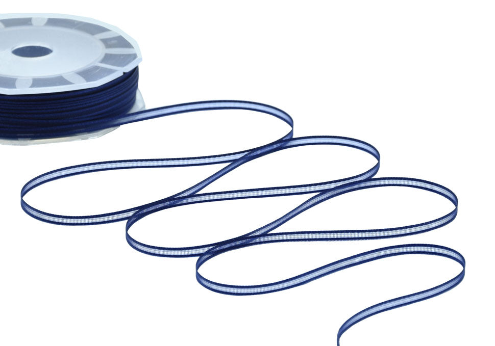 velo bordi raso 3 mm blu scuro