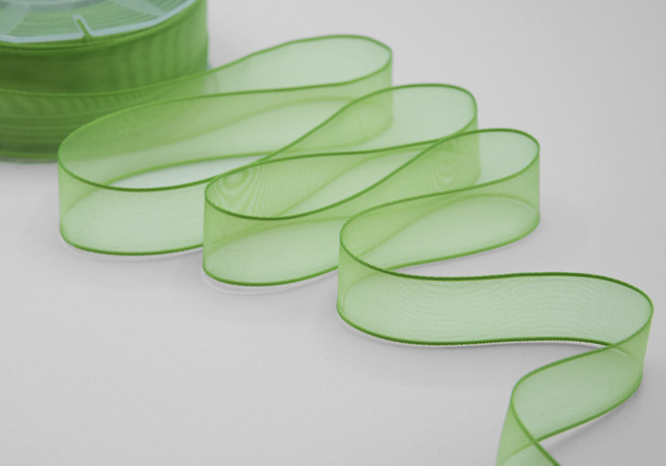 velo bordi raso 3 mm verde mela