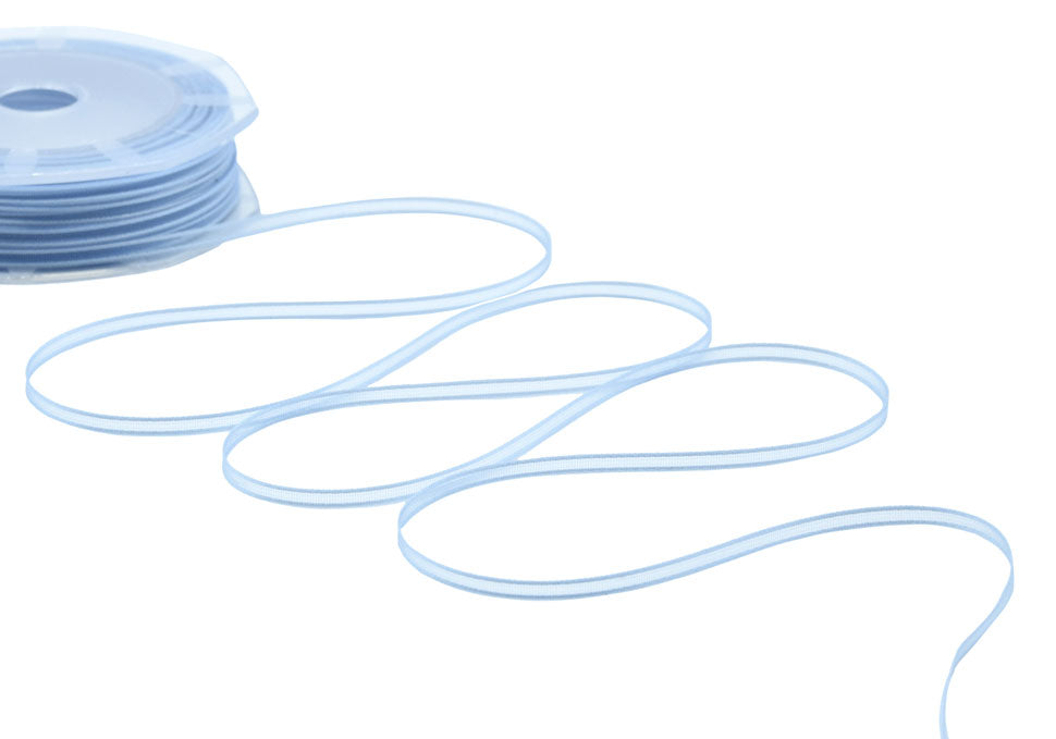 velo bordi raso 3 mm azzurro