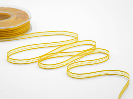velo bordi raso tirante centrale 6 mm giallo sole