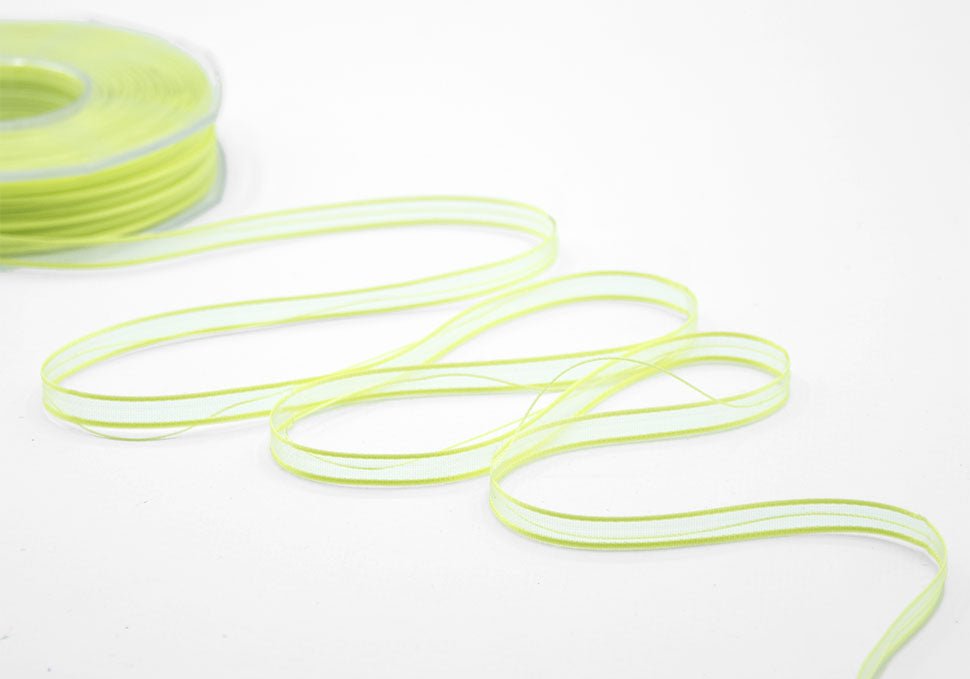 velo bordi raso tirante centrale 6 mm verde acido