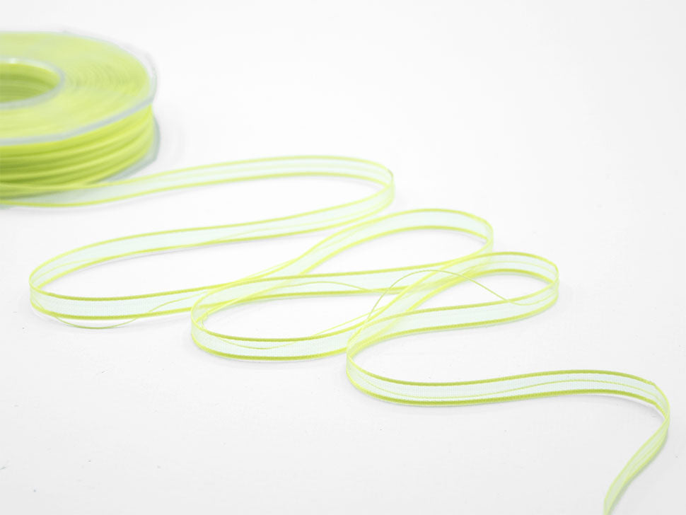 velo bordi raso tirante centrale 6 mm verde acido