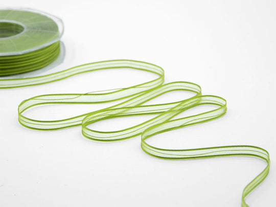 velo bordi raso tirante centrale 6 mm verde pistacchio