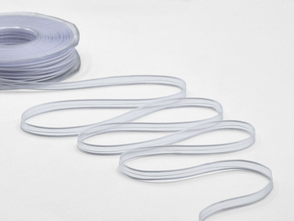 velo bordi raso tirante centrale 6 mm bianco ottico