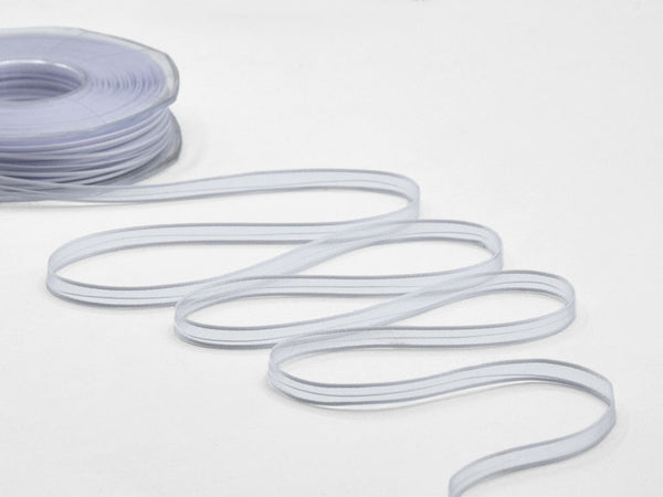 velo bordi raso tirante centrale 6 mm bianco ottico