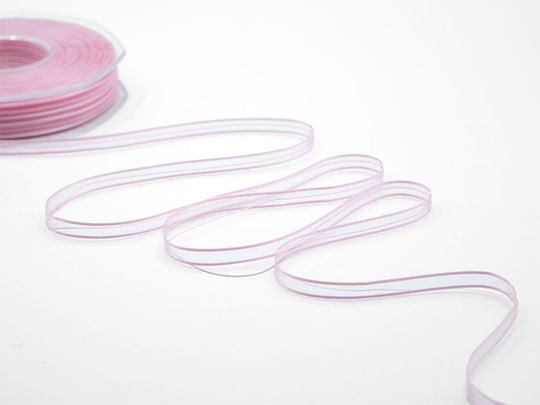 velo bordi raso tirante centrale 6 mm rosa baby