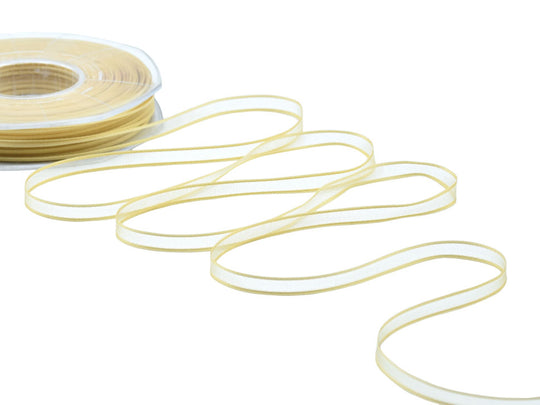 velo bordi raso 6 mm giallo oro