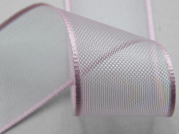 Veil edges satin 6 mm pink baby