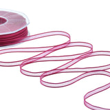 velo bordi raso 6 mm fuxia peonia