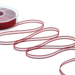 velo bordi raso 6 mm rosso