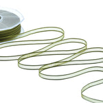velo bordi raso 6 mm verde muschio