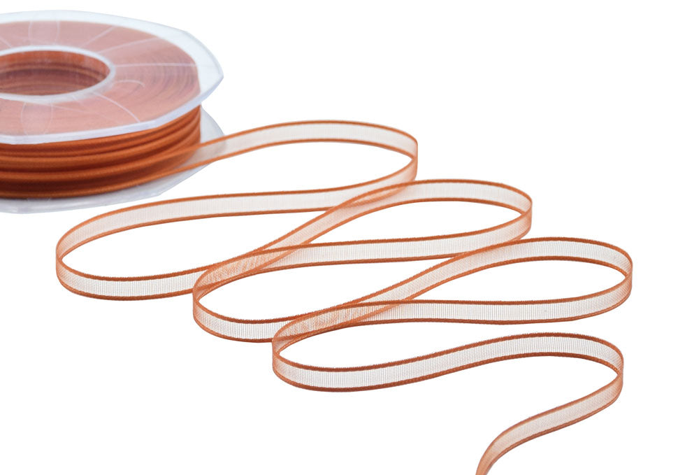 velo bordi raso 6 mm arancio pesca