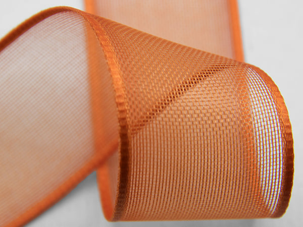 Veil edges satin 6 mm orange fishing