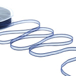 velo bordi raso 6 mm blu scuro