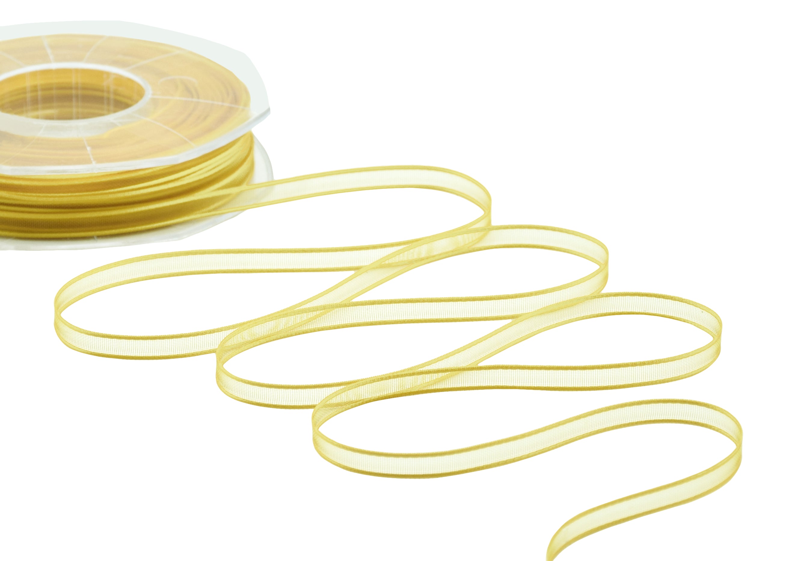 velo bordi raso 6 mm giallo
