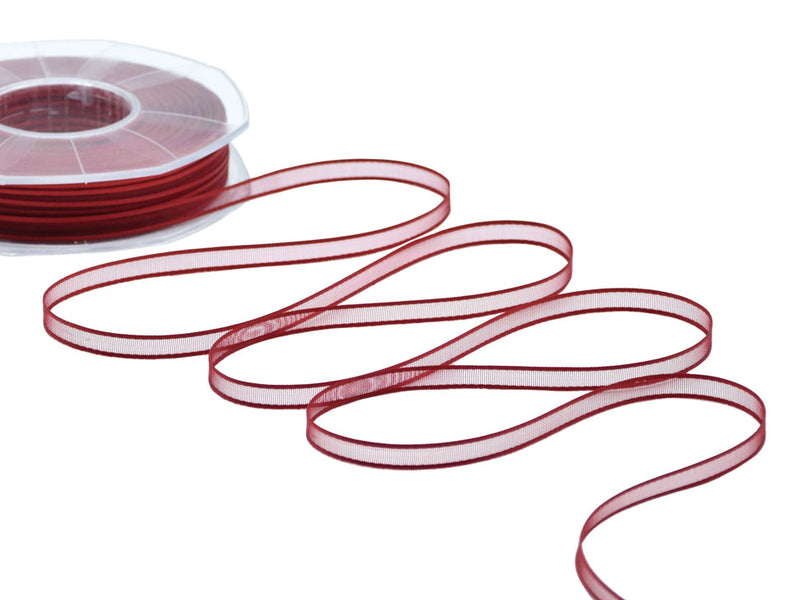 Velo Bordi Raso 6 mm Rosso