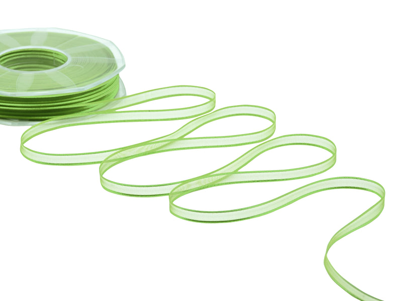 Veil edges satin 6 mm green light apple