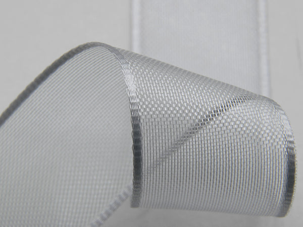 Veil edges satin 6 mm pearl gray