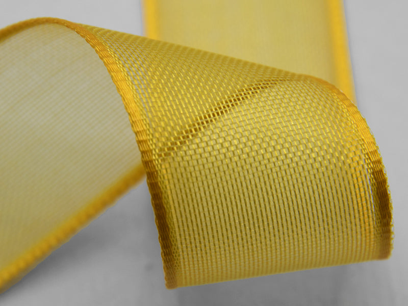 Velo Bordi Raso 10 mm Giallo Sole