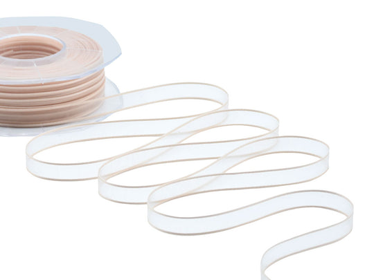 velo bordi raso 10 mm albicocca chiaro