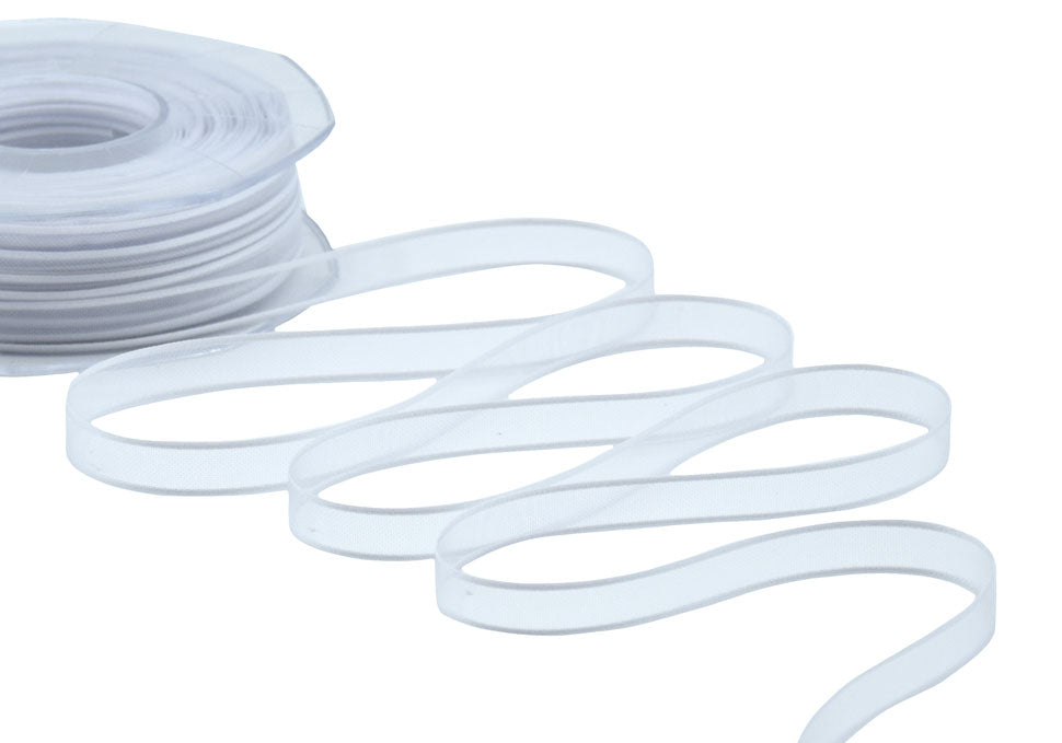 velo bordi raso 10 mm bianco ottico