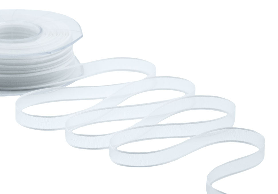 velo bordi raso 10 mm bianco naturale