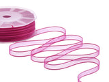 velo bordi raso 10 mm fuxia peonia