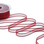 velo bordi raso 10 mm rosso
